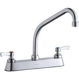 LK810HA08L2 Commercial 3-Hole Faucet in Chrome