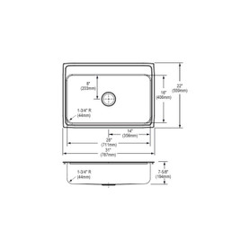 31" x 22" x 7-5/8" 18 Gauge Stainless Steel Single Bowl Drop-in Kitchen Sink with 3 Faucet Holes in Lustrous Satin