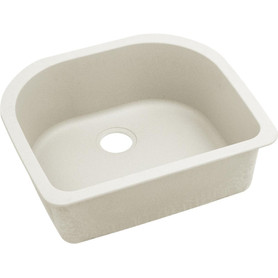 25" x 22" x 8-1/2" Quartz Single Bowl Undermount Sink in Ricotta