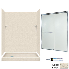 SSP326L050-M58570CR 72-in x 60-in x 32-in 5-Piece Alcove Shower Kit in Tahiti Desert