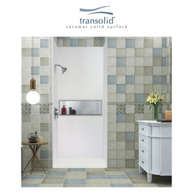36-In X 48-In X 96-In 3-Piece Shower Wall Trimmable Kit, In White