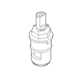 Plastic Shell Ceramic Disc Cartridge for Double Handle Faucet - Hot Side