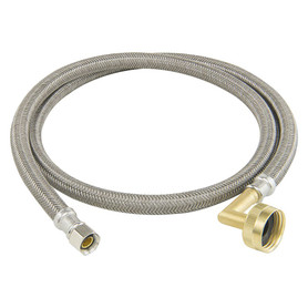 3/8 in. Comp x 3/4 in. Garden Hose Elbow Braided Polymer Connector