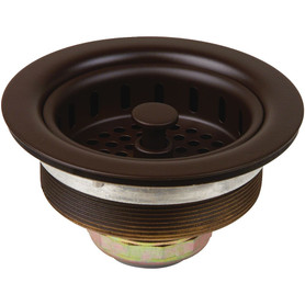 BrassCraft BC7150 W 3-1/2 in. O.D. Post Style Large Basket Strainer with Nuts &amp; Washers - Brass