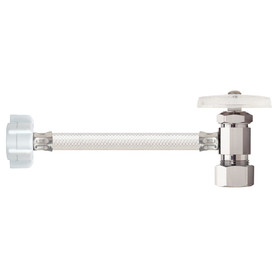 BrassCraft OCR19V90DLX C 1/2 in. Nom Comp x 7/8 in. Ballcock Toilet Multi-Turn One-Piece Supply - Angle Stop, Vinyl Connector