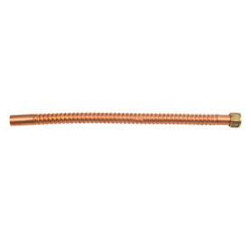3/4 in. FIP x 3/4 in. Nom Male Sweat (7/8 in. O.D.) 7/8" OD Tube - Corrugated Copper Water Heater Connector