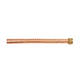 3/4 in. FIP x 3/4 in. Nom Female/Male Sweat (7/8 in. I.D.) 7/8" OD Tube - Corrugated Copper Water Heater Connector