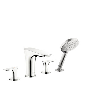 PuraVida 4-Hole Roman Tub Set Trim with 1.75 GPM Handshower, In Chrome