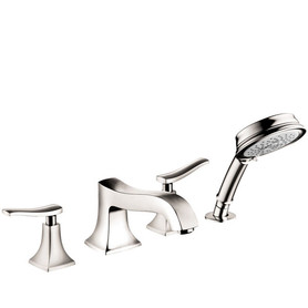 31312831 Metris C 4-Hole Roman Tub Set Trim with 1.8 GPM Handshower, In Polished Nickel