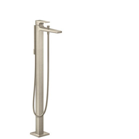 Hansgrohe 32532821 Metropol Freestanding Tub Filler Trim with Lever Handle and 1.75 GPM Handshower, In Brushed Nickel