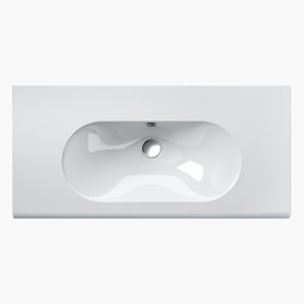 100 Series 39.37-in W x 18.9-in L Sink White