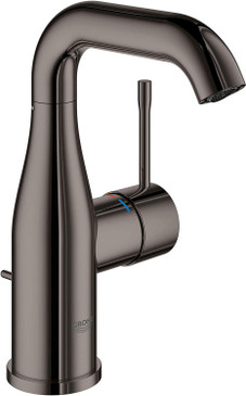 Single-Handle Bathroom Faucet, Medium Size in Hard Graphite Finish