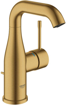 Single-Handle Bathroom Faucet, Medium Size in Brushed Cool Sunrise Finish