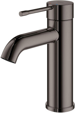 Single-Handle Bathroom Faucet, Small Size in Hard Graphite Finish