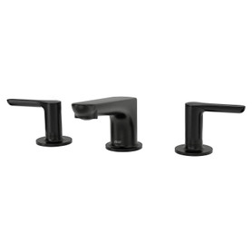 Widespread Faucet with Lever Handles in Matte Black Finish