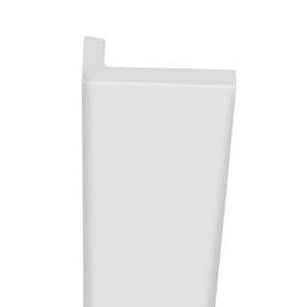 OTTK962-01 1-in x 2-in x 96-in Over-Tile Trim, White