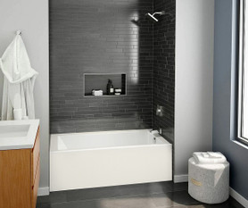 6032CTMINR-BI 60 in X 32 in x 18 in Soaking Bathtub with Right Hand Drain in Biscuit
