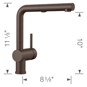 526368 Linus Single-Lever Pull-Out Kitchen Faucet with 1.5 GPM in Cafe