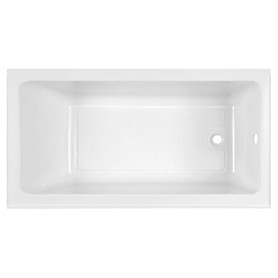 60 in. x 32 in. Bathtub with Above Floor Rough-in, Built-in Apron, and Right Drain in Arctic