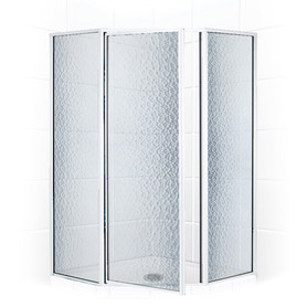 38.750 38" Neo-Angle Shwr Encl With Obscure Glass Bright Silver