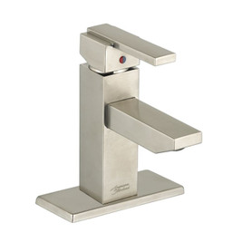 Monoblock 1.5 GPM Lavatory Faucet with Metal Speed Connect Pop-Up Drain in Satin