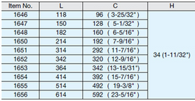 SUGATSUNE 1654-S STAINLESS STEEL HANDLE