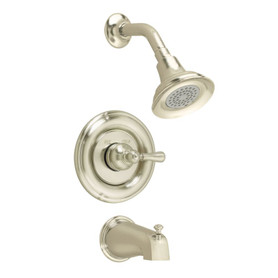 Bath/Shower Trim Kit with Metal Lever Handle in Satin