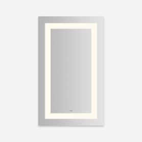 YM2440RIFPD3 Vitality 24-in x 40-in x 1-3/4-in Rectangle Lighted Mirror, Warm White