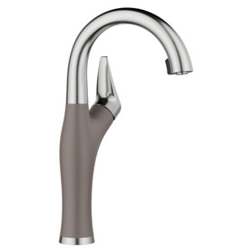 443042 Artona Bar 1.5 GPM Faucet, PVD Steel/Volcano Gray