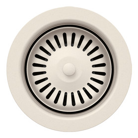 203439 Color-Coordinated Metal Basket Strainer, Soft White