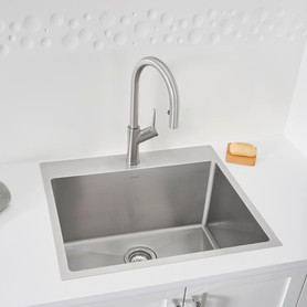 443151 Quatrus R15 Dual Mount Laundry Sink