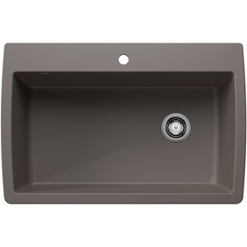 443109 Diamond Super Single Dual Mount Kitchen Sink, Volcano Gray