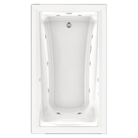 72-in x 36-in Acrylic Drop EcoSilent Everclean Combo Massage System with Chromatherapy LED Lighting System