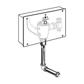 606B510.007 Selectronic Ultima Concealed Urinal Flush Valve with Wall Box, Base Model, Piston-Type, 1.0 gpf/3.8 Lpf 
