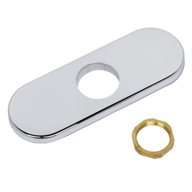 206P400.002 Selectronic Serin 4-in Deck Plate, Polished Chrome 