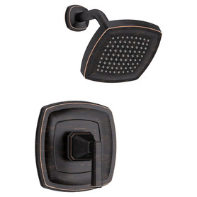 TU612501.278 Crawford 2.5 gpm and 9.5 L/min Shower Trim Kit with Showerhead, Double Ceramic Pressure Balance Cartridge with Lever Handle, Legacy Bronze 