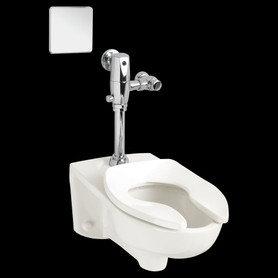 Elongated Bowl Only, Back Spud with Slotted Rim For Bedpan Holding, Back Spud, in White