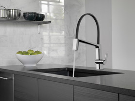 9693-DST Pivotal Single Handle Lever Faucet in Chrome