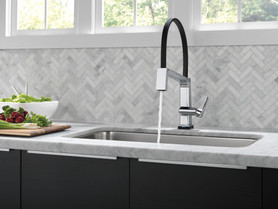 9693T-DST Pivotal Single Handle Lever Faucet in Chrome