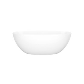 BA4NSWNO Barcelona 60-in X 29-in Freestanding Soaking Bathtub, Standard White