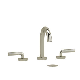 RU08LPN Riu Widespread Lavatory Faucet with C-Spout with Lever Handles, Polished Nickel