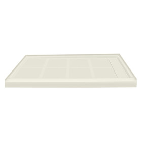 Linear FL4832R-32 48-in x 32-in Rectangular Alcove Shower Base with Right Hand Drain in Cameo