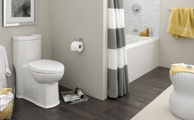 Elongated Right Height Toilet with Seat, 12-in Rough-In, and Dual-Flush