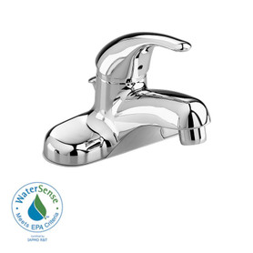 Soft Centerset Lavatory Faucet with Pop-Up Hole and Rod with Plug Button in Chrome