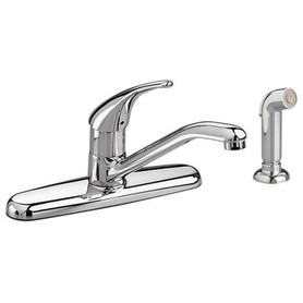 Soft 2.2 GPM Kitchen Faucet with Color-Matched Sprayer in Chrome