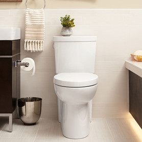 Activate Concealed Trapway Right Height Elongated 2-Piece Toilet, in White