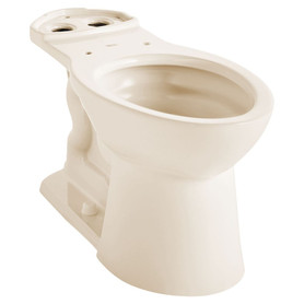 Right Heigh Elongated Bowl with 2 Bolt Hole Covers, in Bone