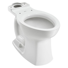 Right Height Elongated Bowl - without Seat, in White