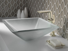 799-PN-PR-DST Pivotal Single Handle Vessel Bathroom Faucet, Lumicoat Polished Nickel
