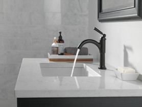 535-BLMPU-DST SAYLOR Single Handle Bathroom Faucet, Matte Black